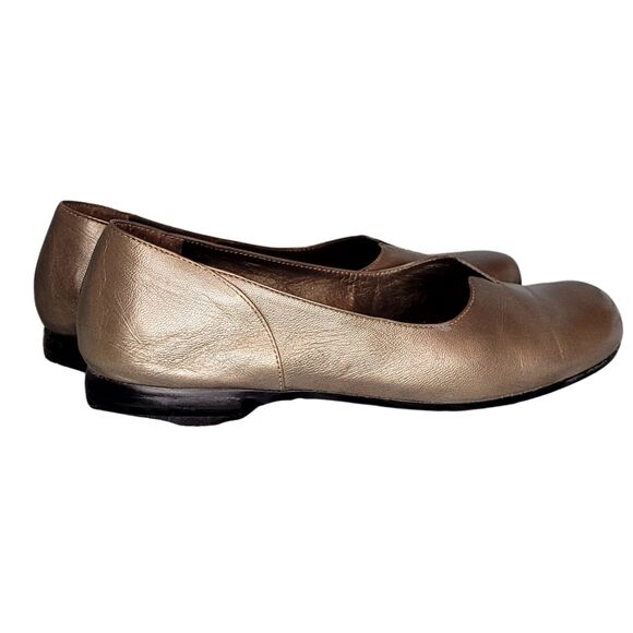 Antonio Melani Splendid 8M Steel Gray Flat Womens Genuine Leather Shoe Slip On - Picture 6 of 8